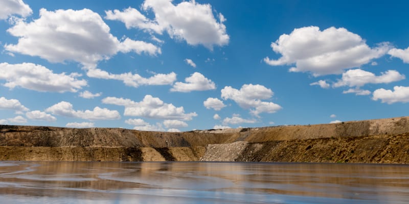 Tailings Dam on Mine